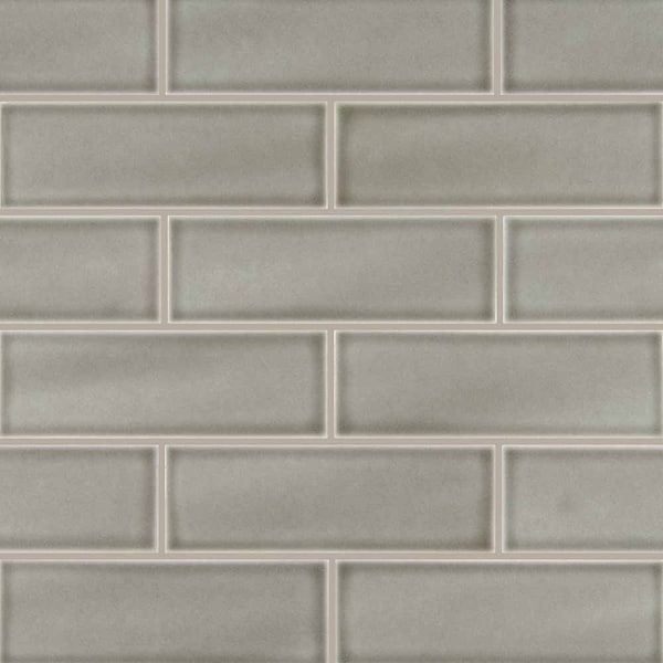 Msi Dove Gray Handcrafted 4 In. X 12 In. Glossy Ceramic Gray Subway Tile, 15PK ZOR-MD-T-0134 - main